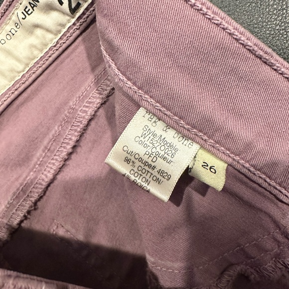 Rag & Bone zipper capri lavender jean - Picture 5 of 10